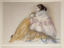 "Homage to Seated Woman", 1975, R.C. Gorman