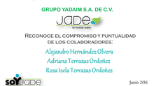Reconocimiento de puntualidad