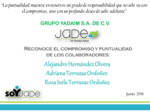 Reconocimiento de puntualidad