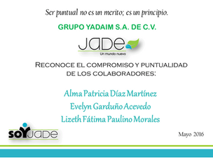 Reconocimiento de puntualidad