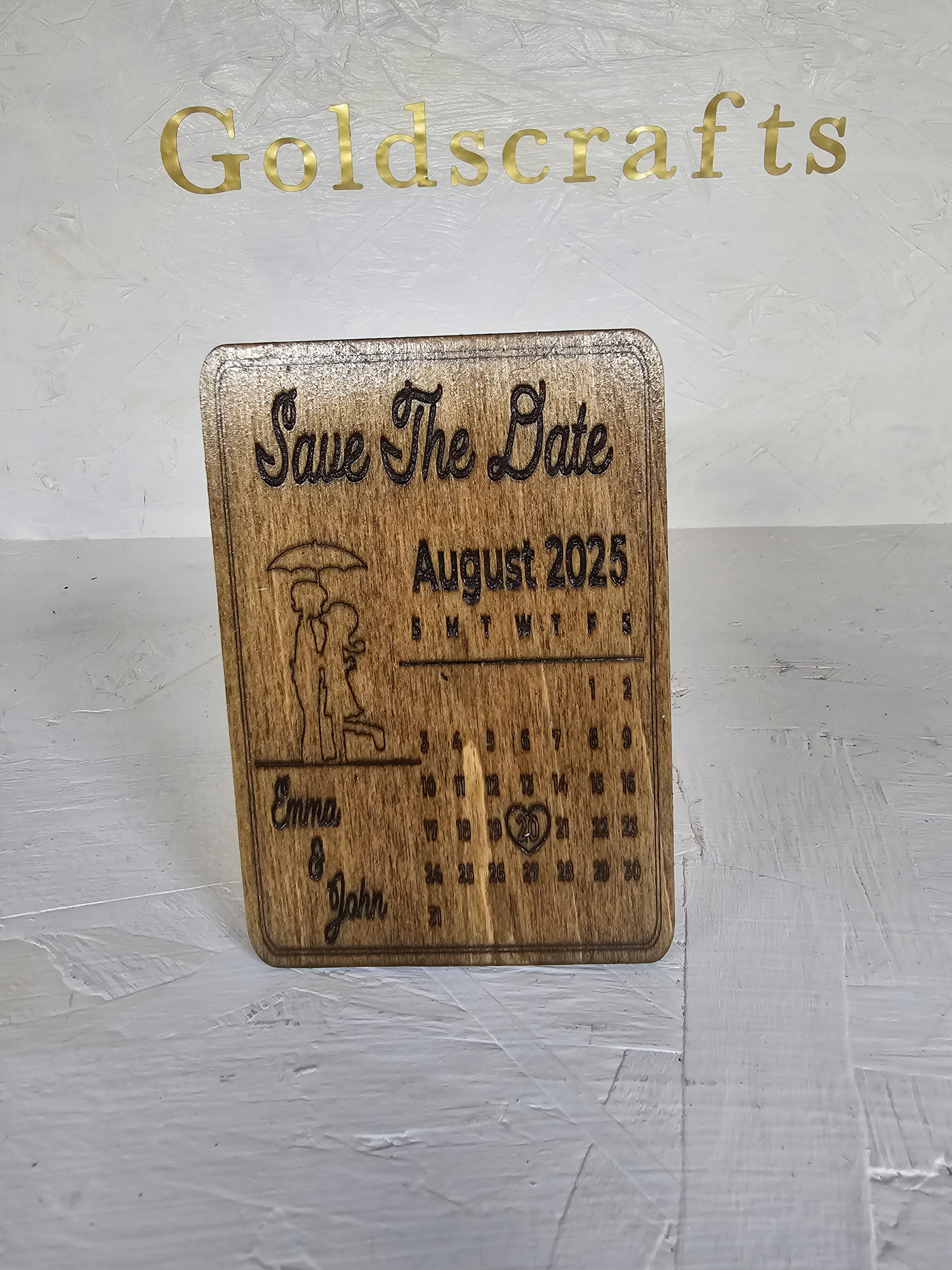 Save the date fridge magnets