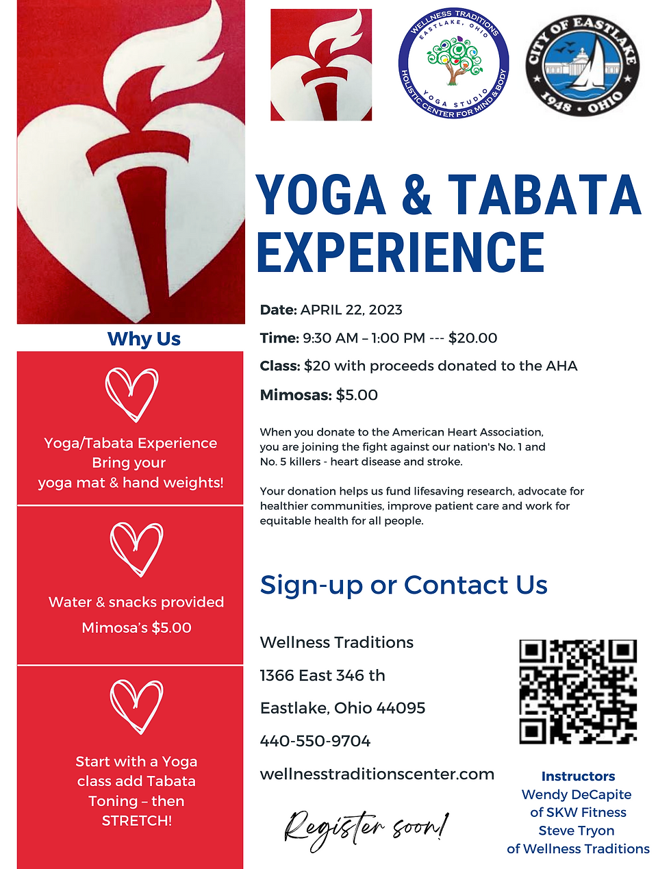 REGISTRATION IS CLOSED! American Heart Association Fundraiser