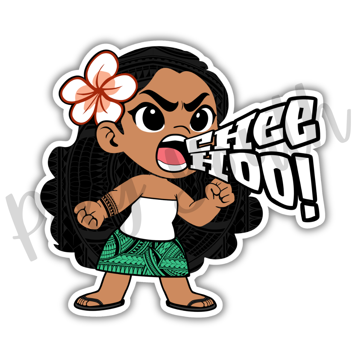Chee Hoo Girl Sticker