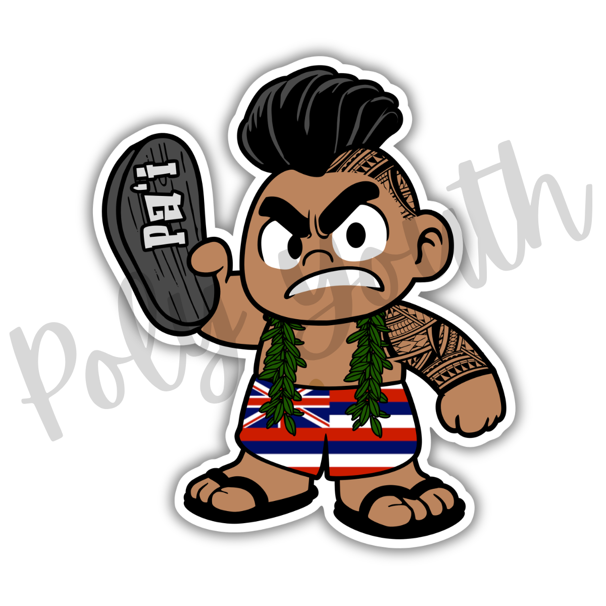 Paʻi Boy Sticker