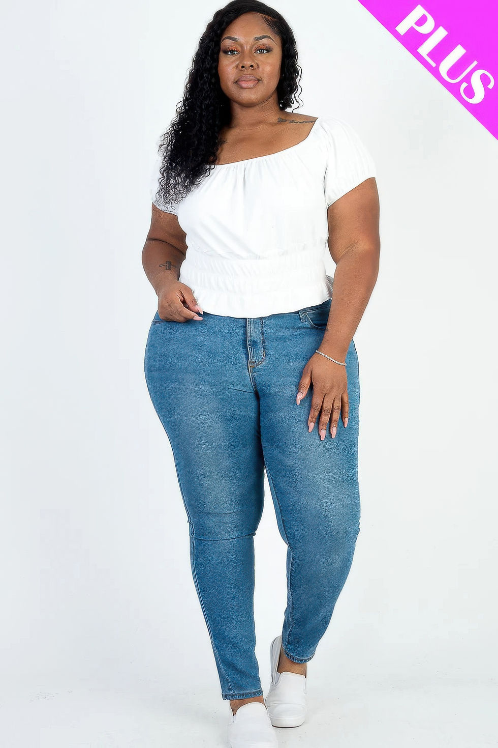 Thumbnail: Plus Classic Curve Knit Top