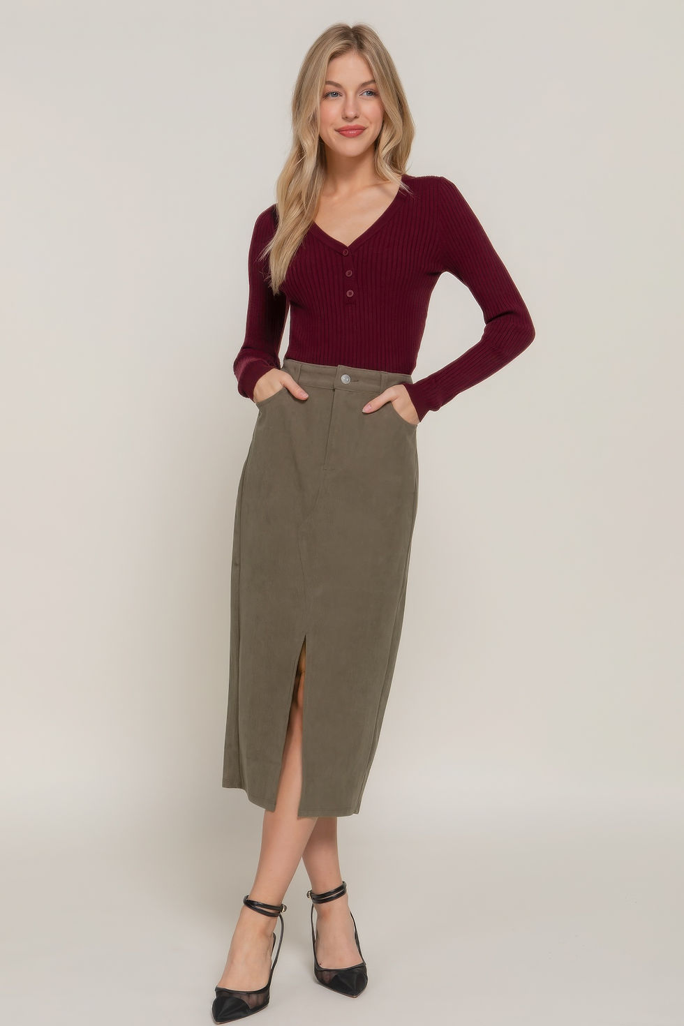 Fall Favorite Midi Skirt