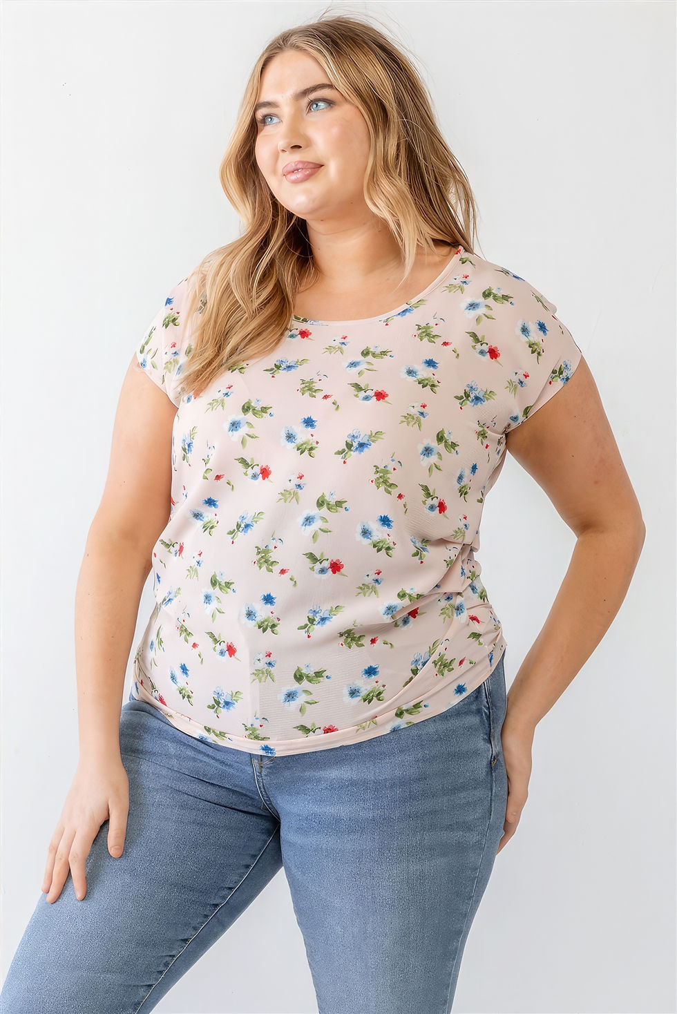 Thumbnail: Plus Flirt in Full Bloom Top