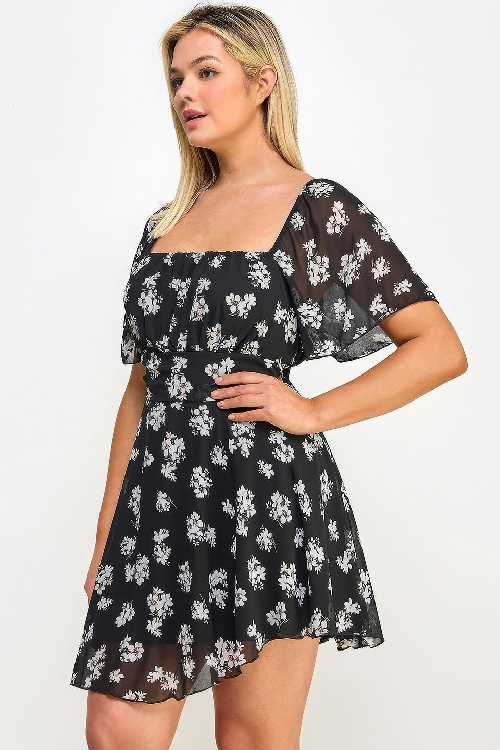 Thumbnail: Plus Chiffon Charm Dress