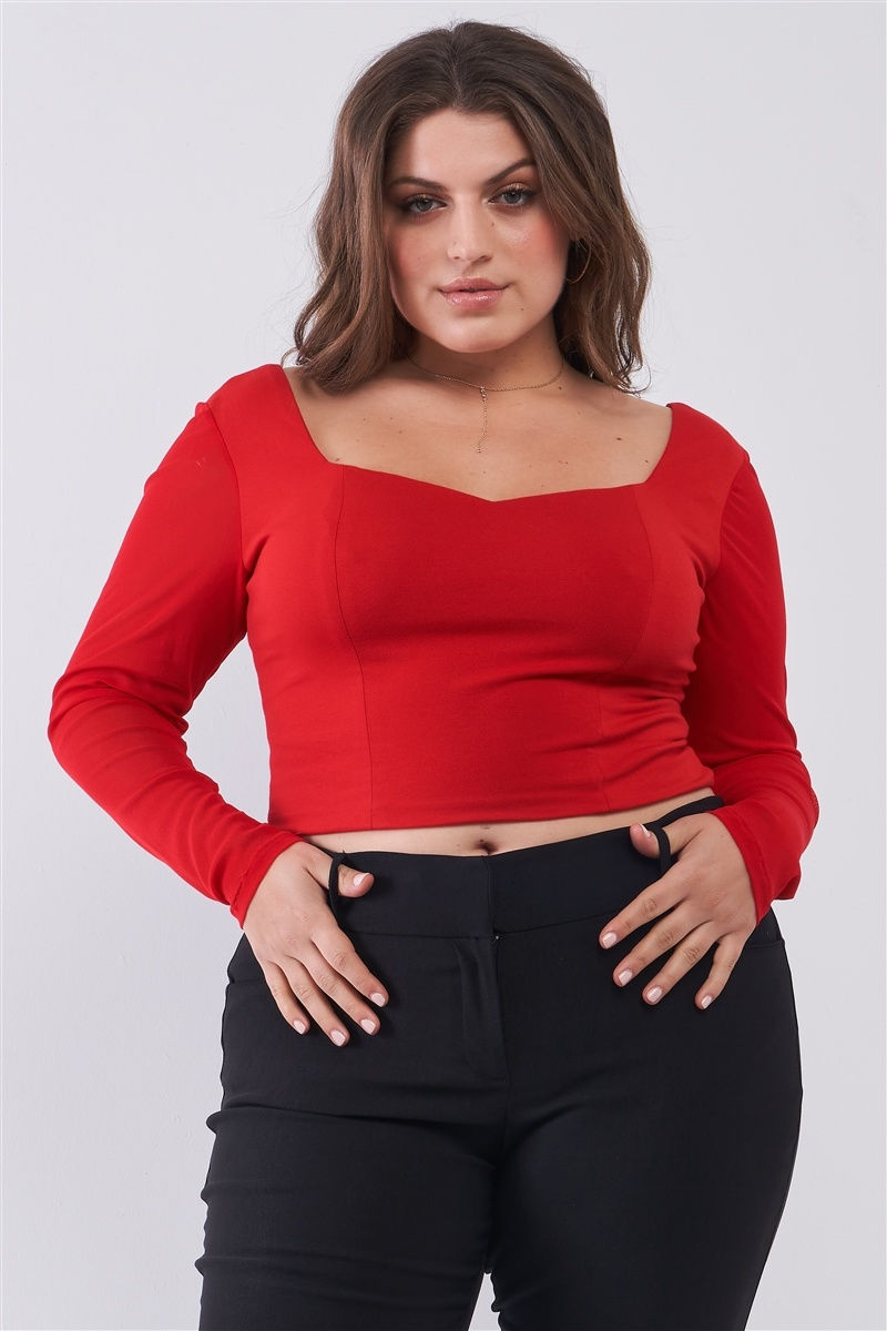 Plus Vixen Veil Crop Top