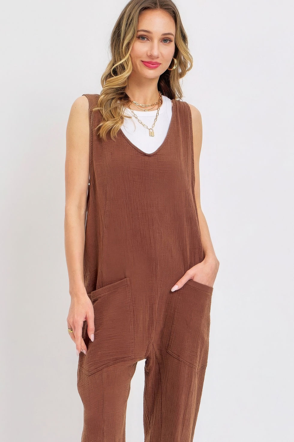Thumbnail: Gauzy Bliss Summer Jumpsuit