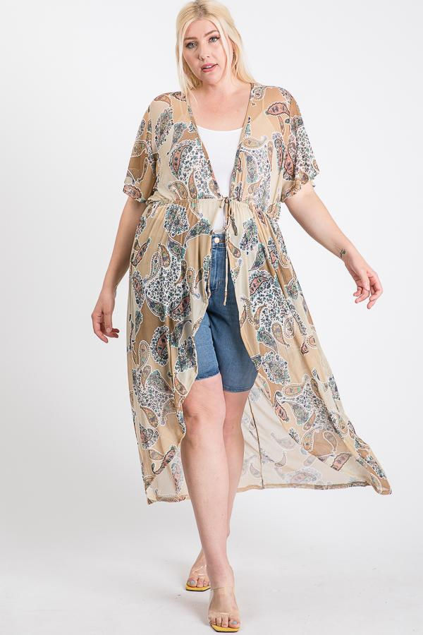 Thumbnail: Plus Float in Print Cardigan