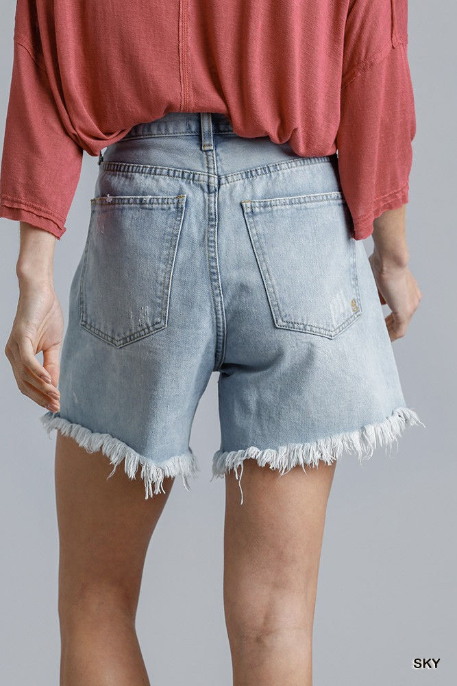 Thumbnail: High & Raw Denim Shorts