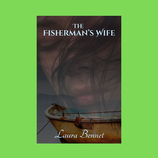 Troubled woman with old fishing boat on water