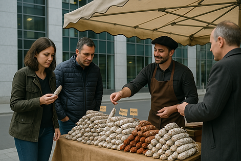 Stand CSE So Cisson Distributeur Fournisseur Saucisson Mini Saucisse sèche Terrine Auvergn