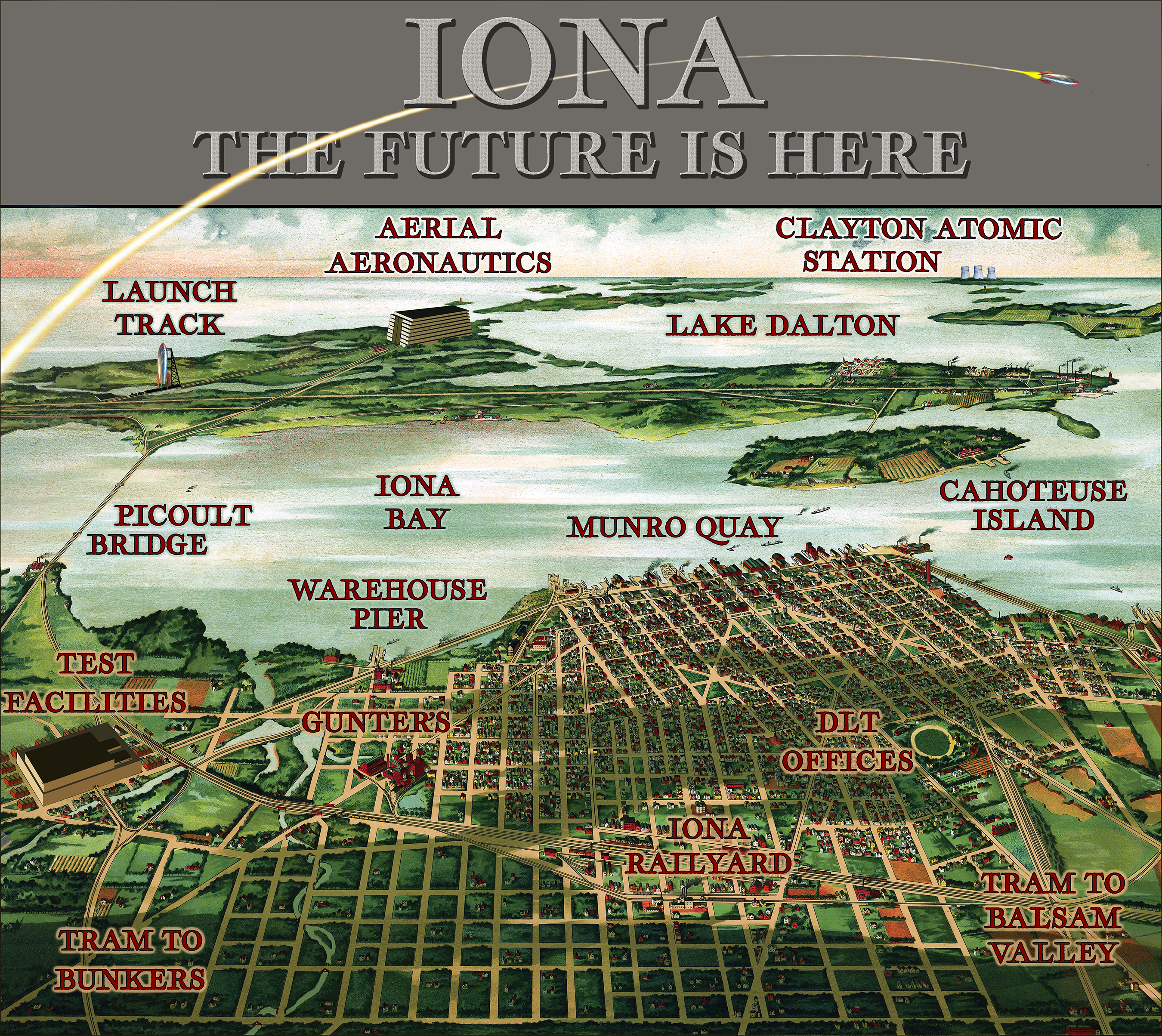 Iona city map 
