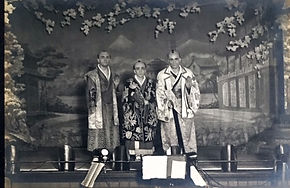 haods mikado 1922 principals on stage photo 1