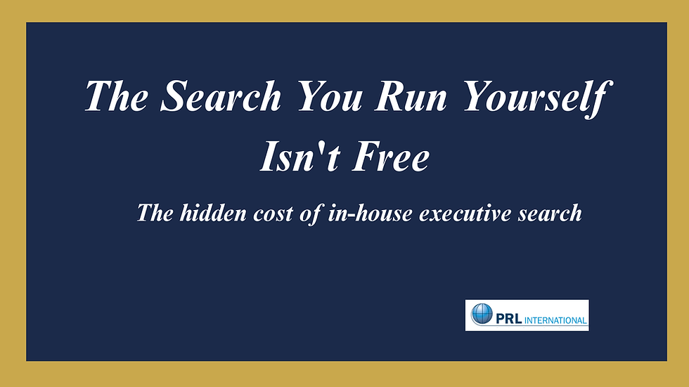 What Are the Hidden Costs of Running a Senior Executive Search Internally?