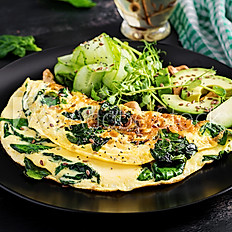 Omelette aux œufs Bio et tome des Bauges