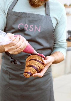 Baker with Croissant