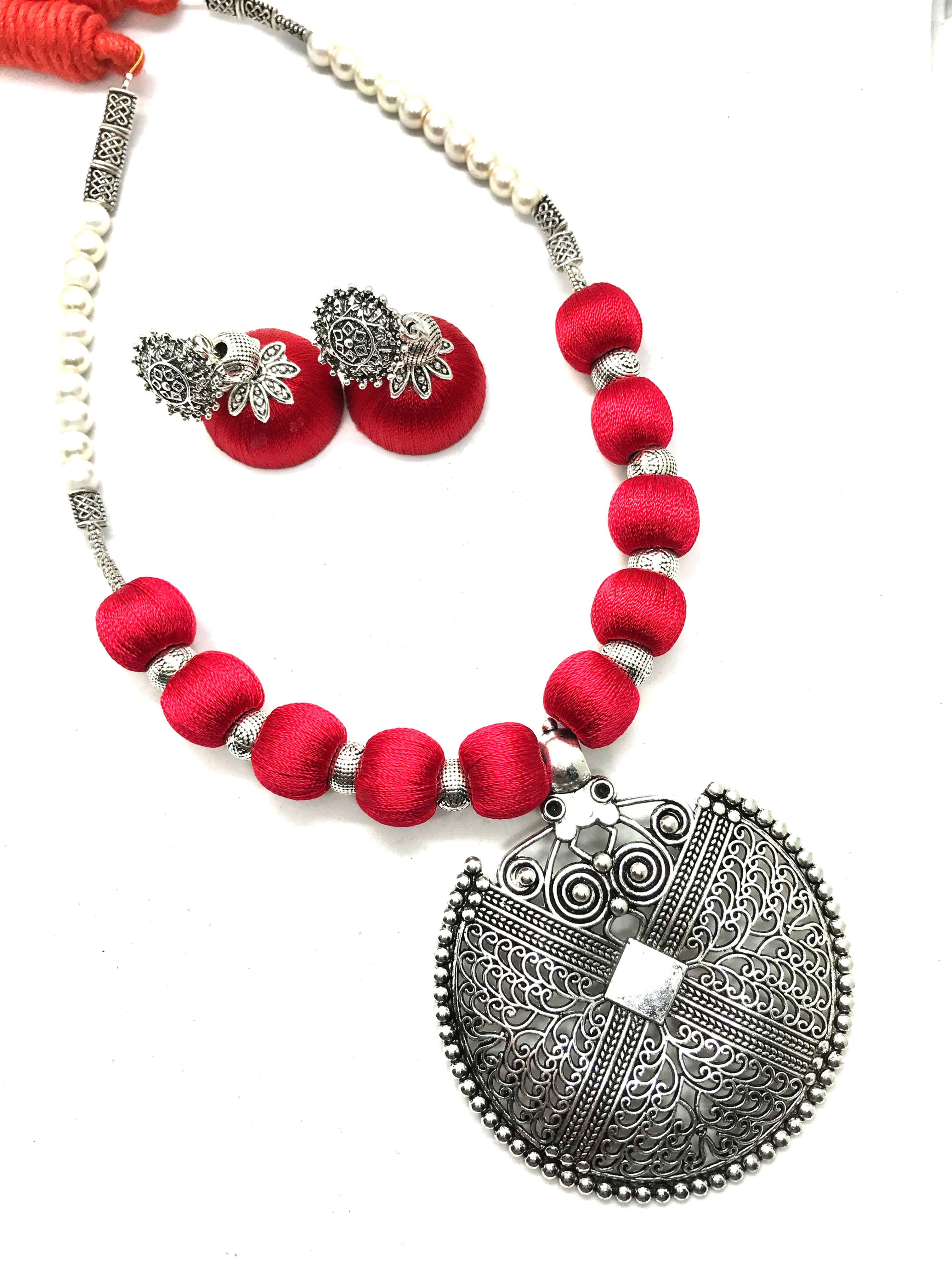 Silk Thread Set with Pearl