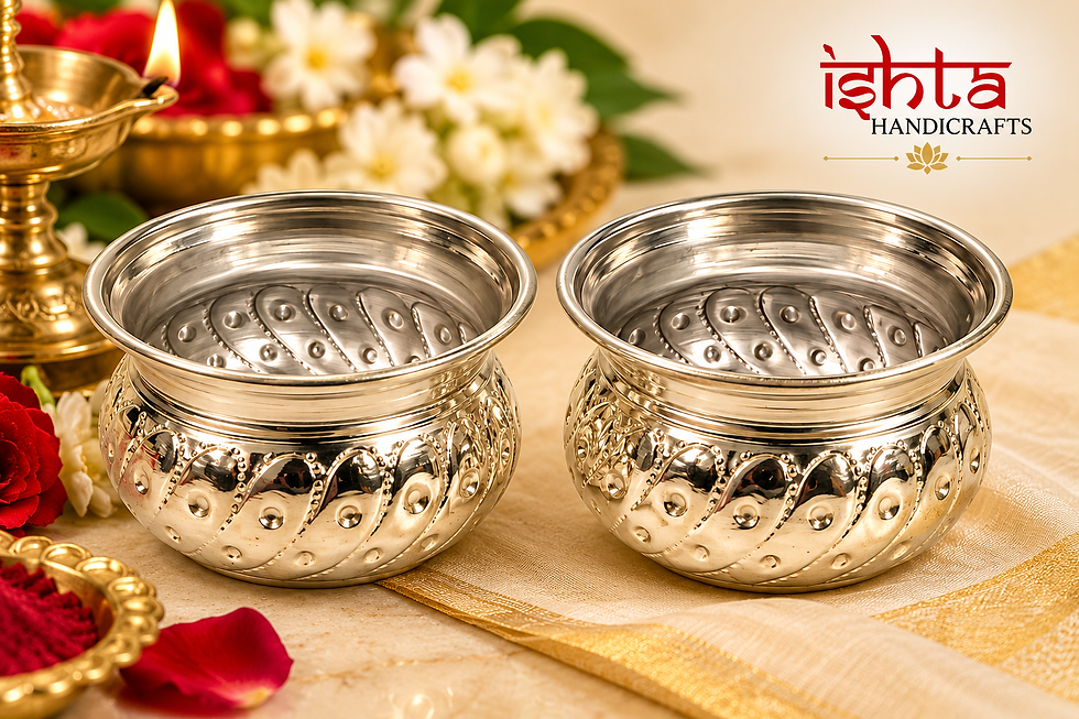 German Silver Haldi Kumkum Bowl Australia