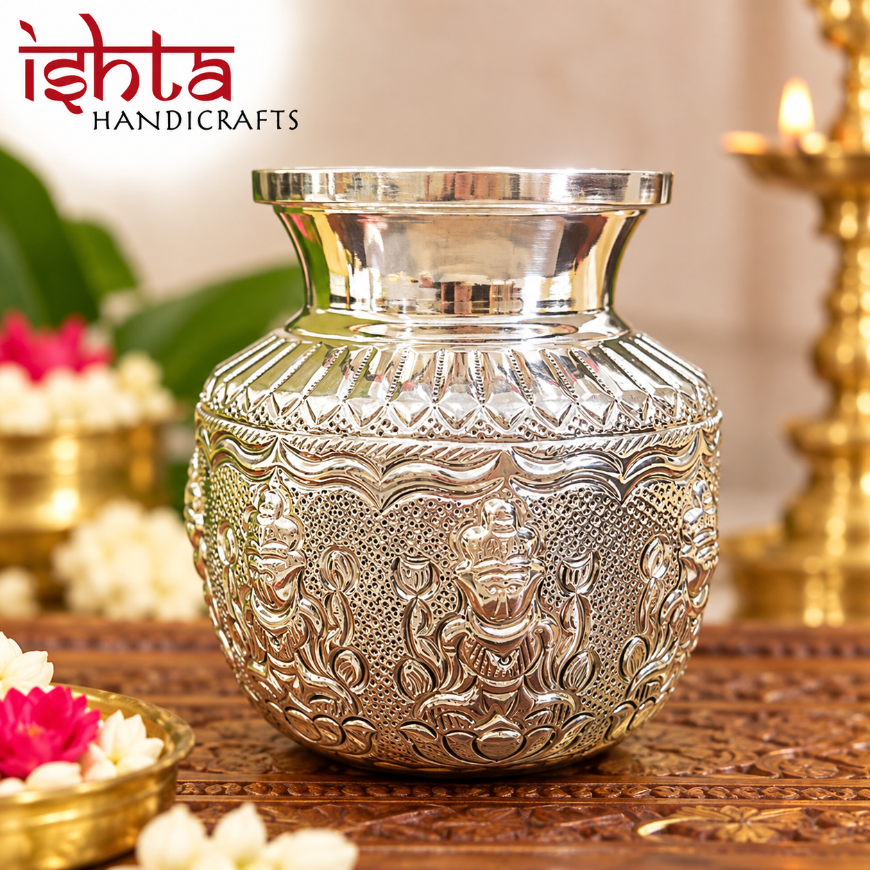 German Silver Kalasha for Varalakshmi Pooja
