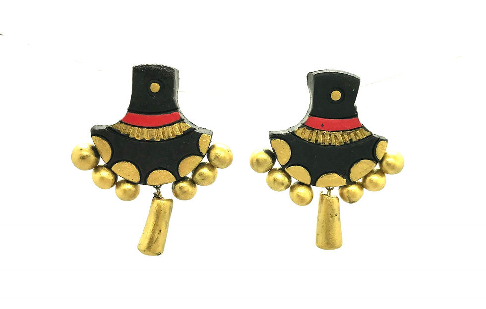 Thumbnail: Terracotta Set with Ear Rings 