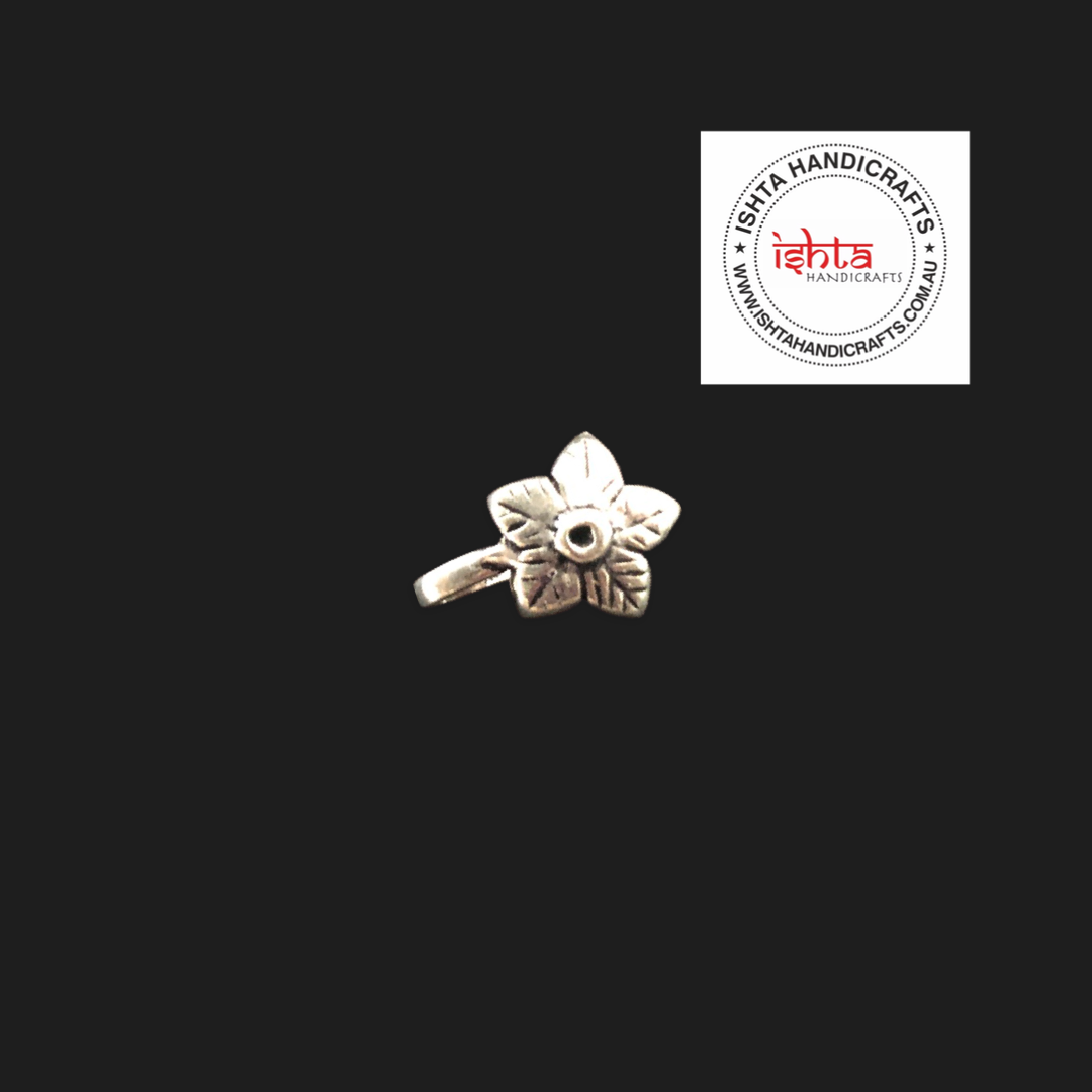 German Silver Flower Nose Clip