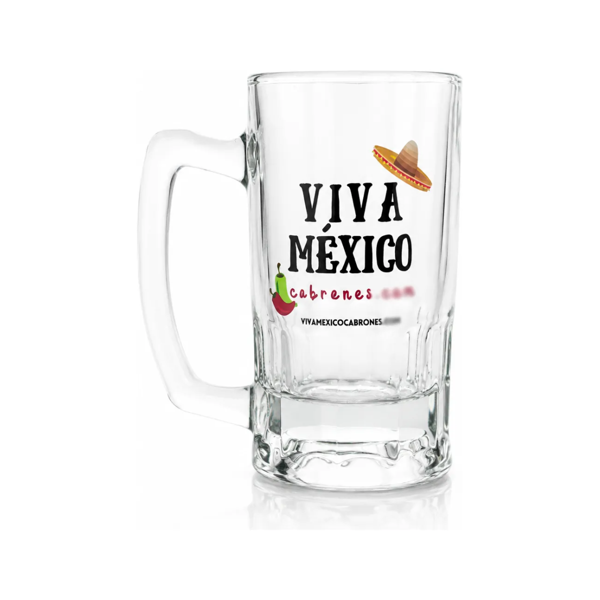 Tarro Cervecero Viva México Cabrones 360 Ml