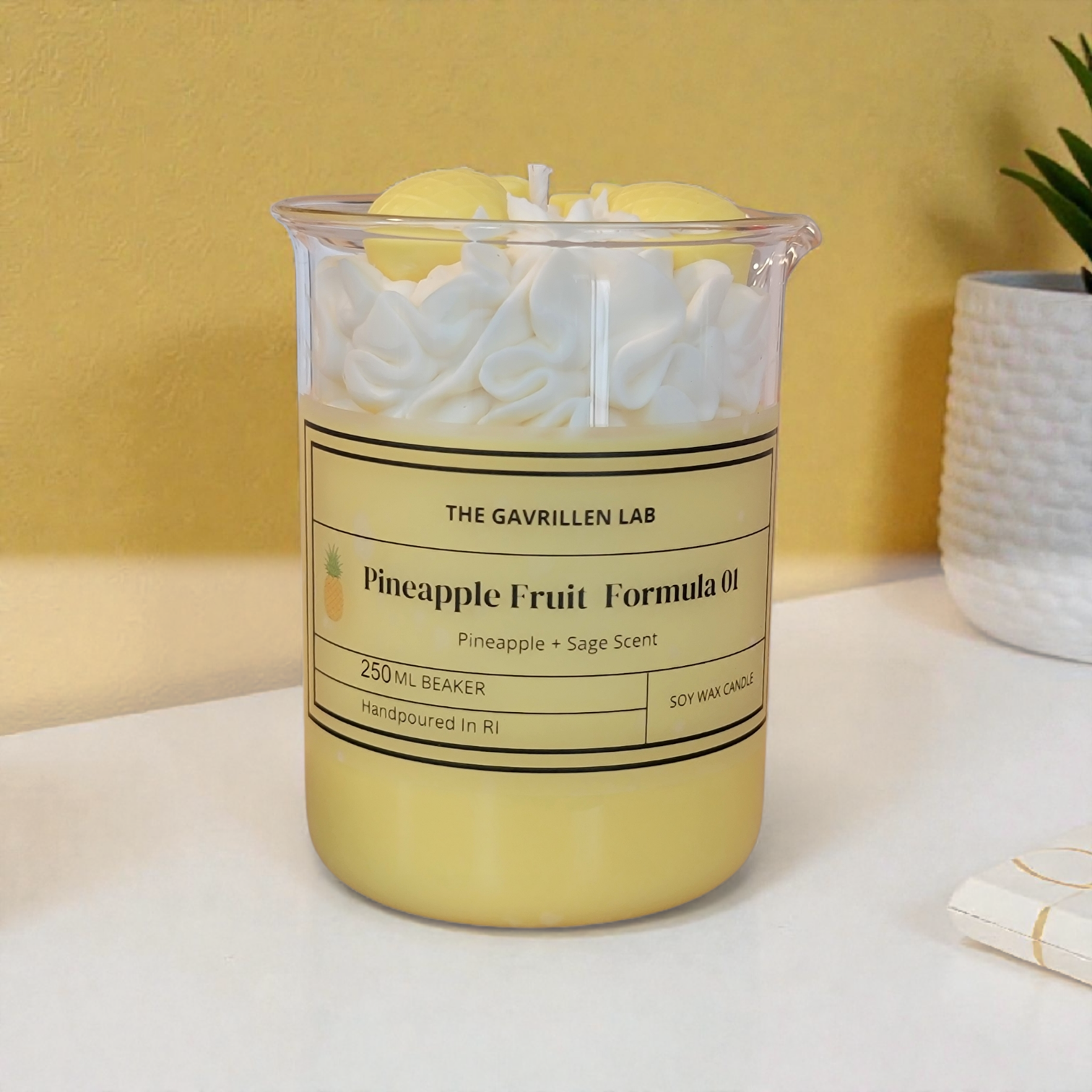 Pineapple Fruit Formula Soy Wax Beaker Candle