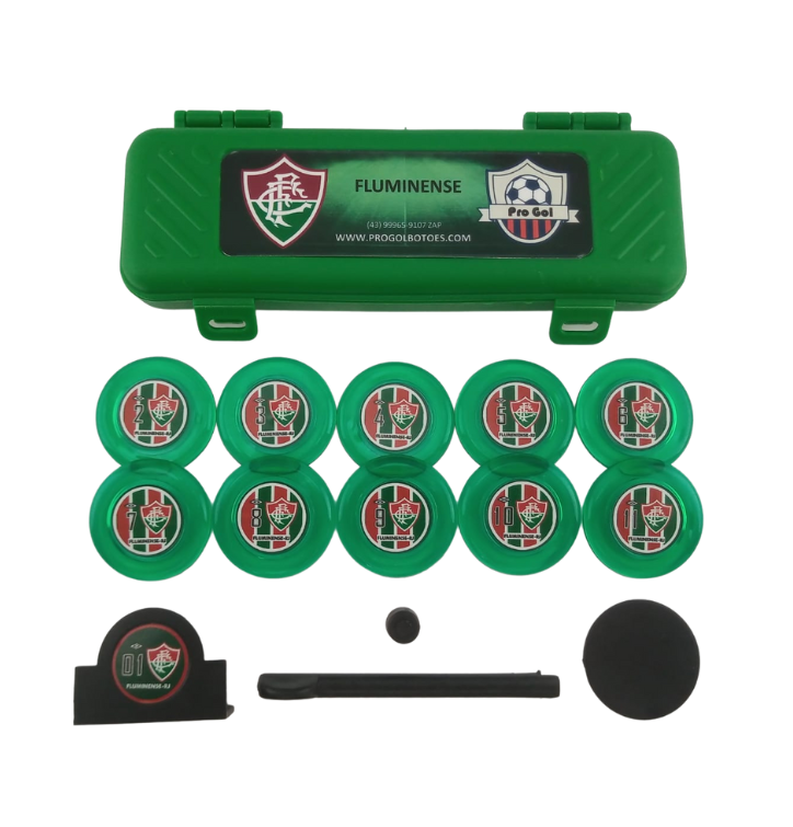 Miniatura: Kit Botão "MACIÇO" com 4 times + 4 estojos