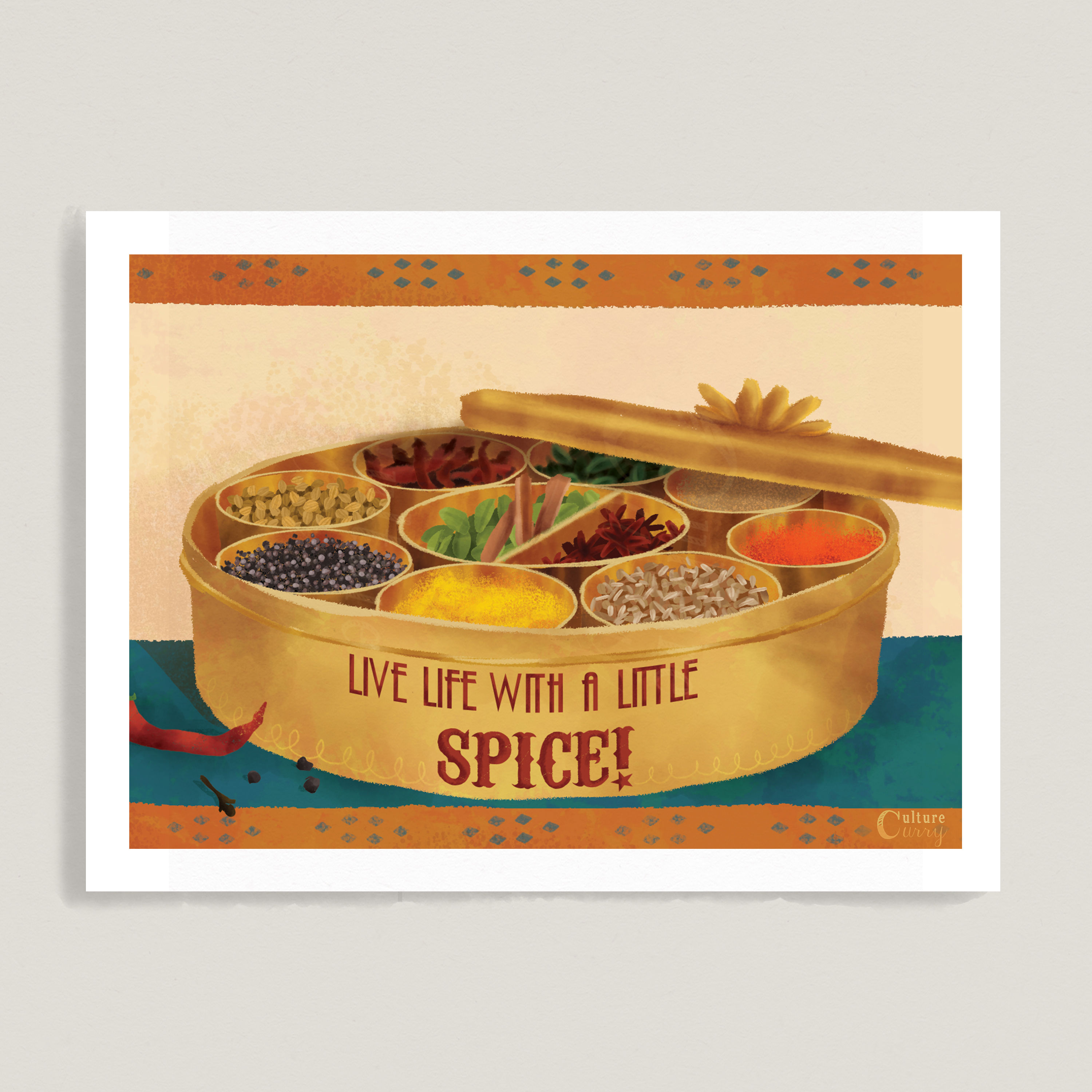 MASALA DABBA SPICE_Digital Art Printable