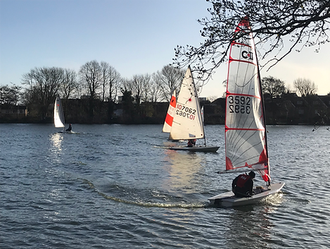 Sailing on South Norwood Lake