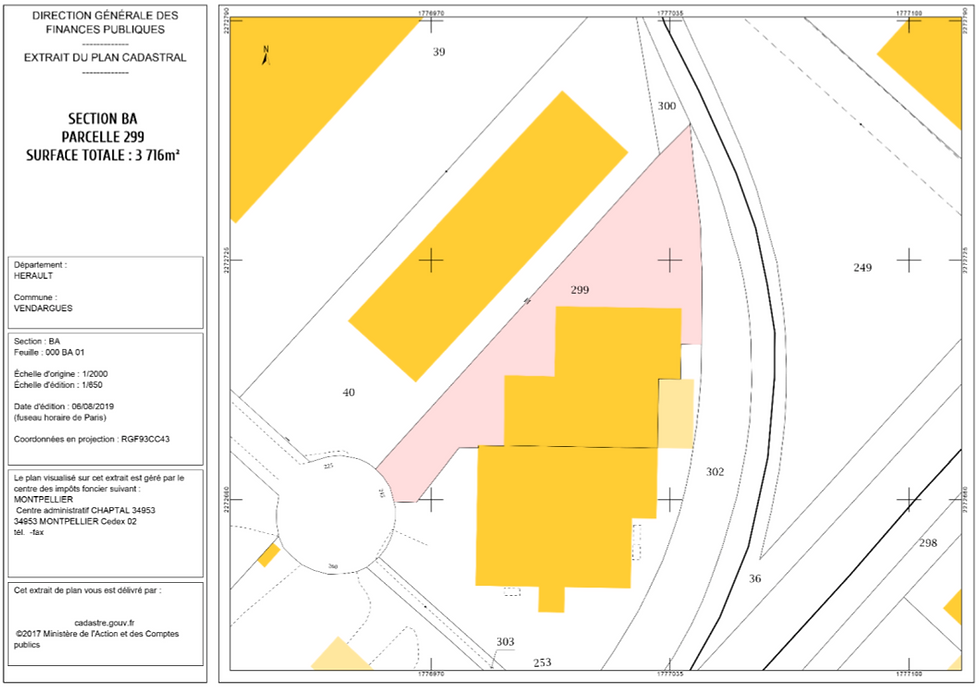 Plan cadastral 1 - V1 TSB