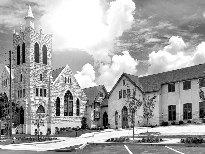 Central Baptist Church expansion and renovation in Downtown Newnan, Georgia, completed by Headley Construction.