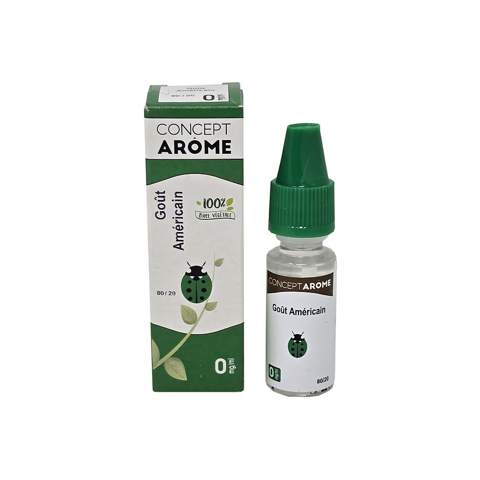LOT DE 3 - GOÛT AMÉRICAIN - ARÔME CONCEPT - 10ml