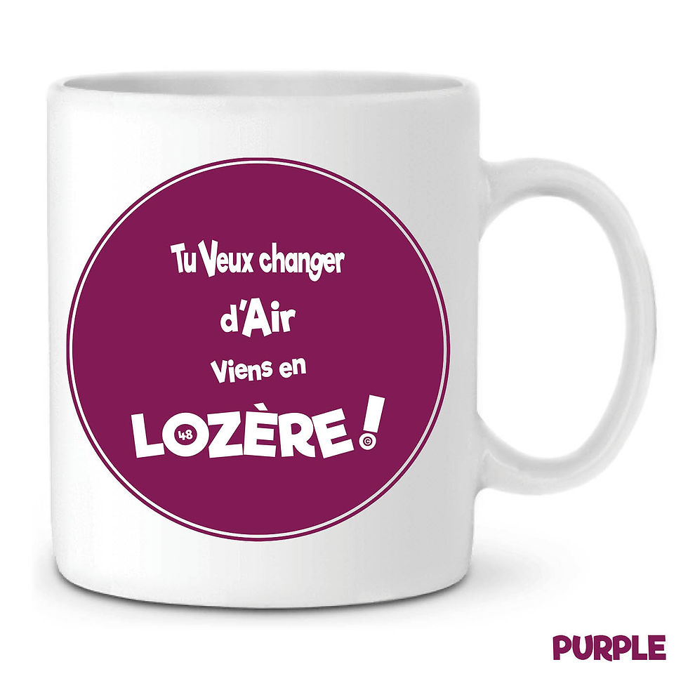 Miniature : MUG EN CÉRAMIQUE BLANC -FOND PLEIN COLORÉ