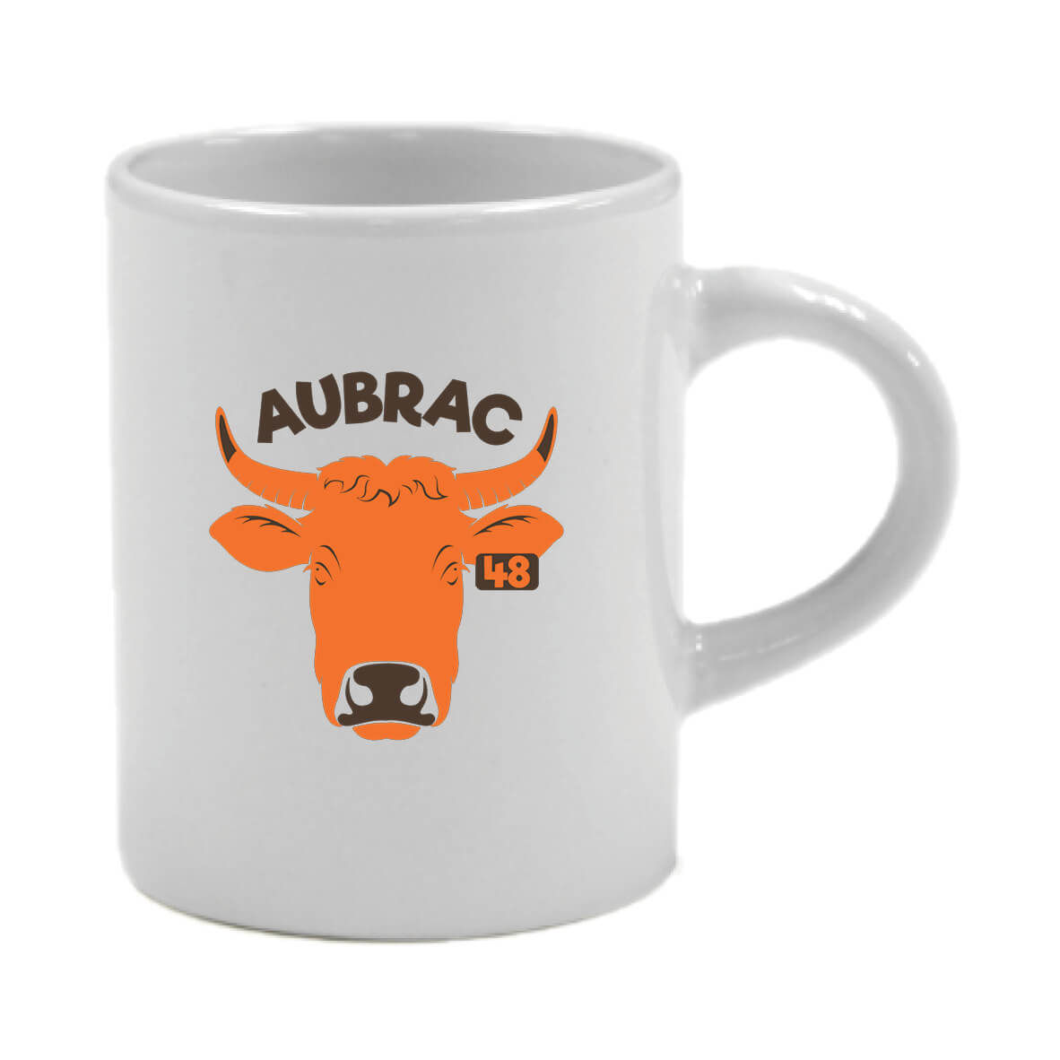 Lot de 6 tasses à café - Aubrac - Orange