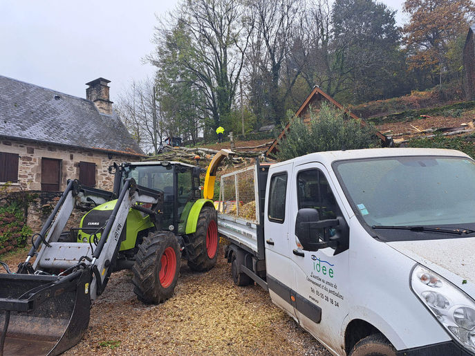 Broyage de végétaux en Corrèze