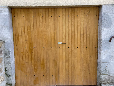 FABRICATION D'UNE PORTE DE GARAGE EN CHÊNE