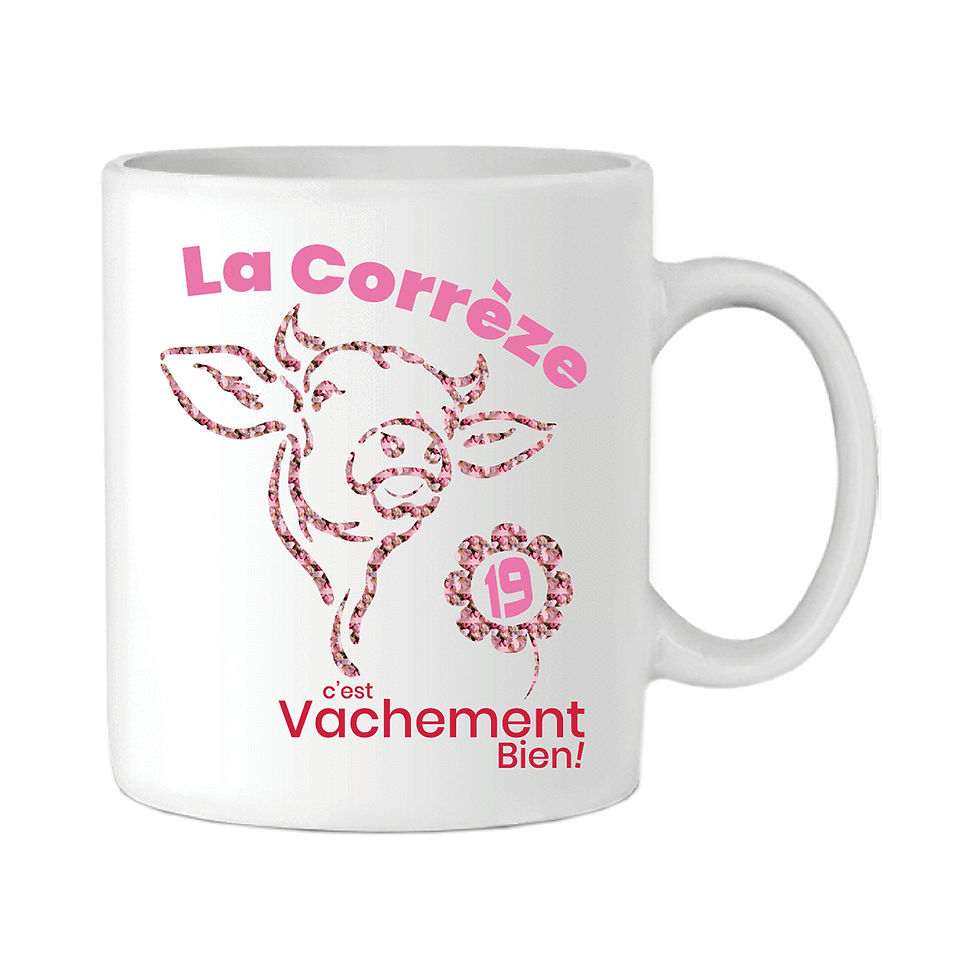 Mug 19 - La Corrèze c'est vachement bien - Rosette