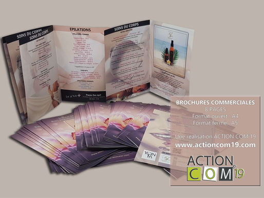 BROCHURES COMMERCIALES 8 PAGES