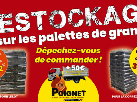 opération destockage sur les granulés bois