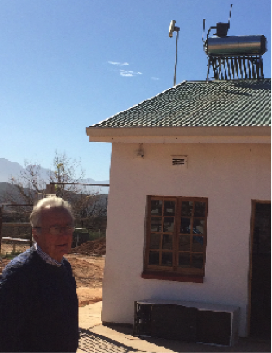     Klaus und ein Solar Geyser           