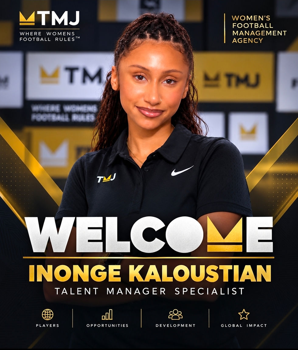 FORMER COPPER QUEENS STAR INONGE KALOUSTIAN JOINS GLOBAL FOOTBALL MANAGEMENT AGENCY TMJ