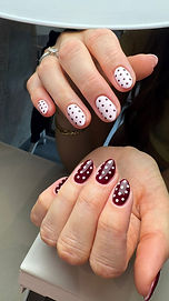 Biab nagels met design
