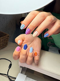 Biab nagels met design