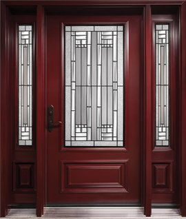 Door with Glacier glass