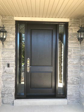 Installed single door system