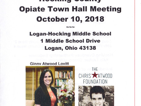 7th Annual Hocking County Opiate Town Hall Meeting - 10/10/2018